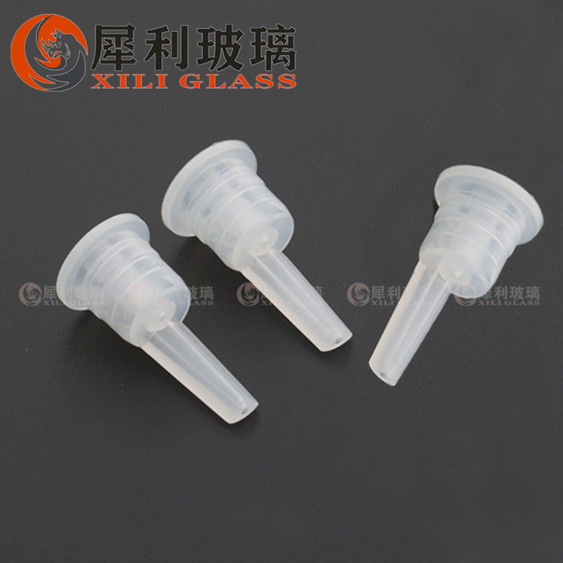 In-Stock Essential Oil Bottle 18-Tooth Plastic Long Dropper Stopper 11mm Slow Flow Control Essential Oil Inner Stopper Large Cap Flow-Blocking Inner Stopper