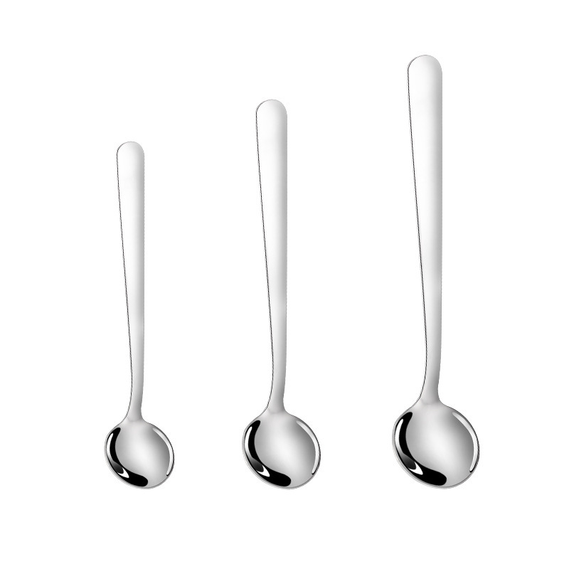 Long Handled Round Stainless Steel Stirring Spoon For Home_voghion.com