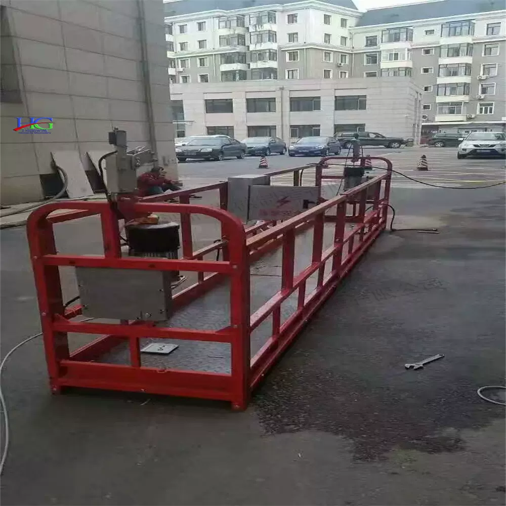 起重机吊篮  外墙装修机械吊篮  单柱双笼提升机