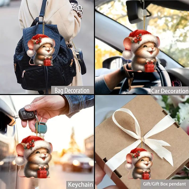 Colgante de decoración acrílico perfecto para accesorios de automóviles y decoraciones de árboles de Navidad image 3