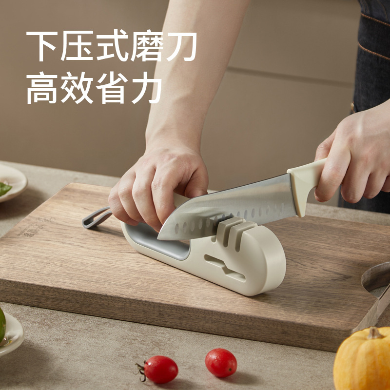 多機能ナイフ研ぎ器四合一ナイフはさみ多機能滑り止めキッチンナイフ家庭用キッチンナイフ研ぎ器|undefined