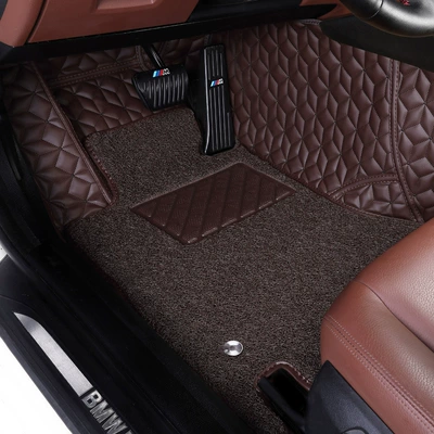 Friendly Car Surrounding Floor Rubber – Ayaqaltılar (Kovriklər) - brown-brown-silk-circle-pad