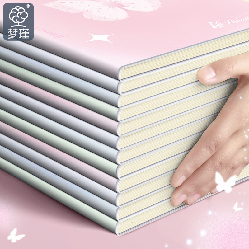 Oficina de estudiantes Libro grueso de alto perfil Tarjeta de cuaderno Graffiti Libro fresco pequeño B5 Funda de goma Cuaderno A5