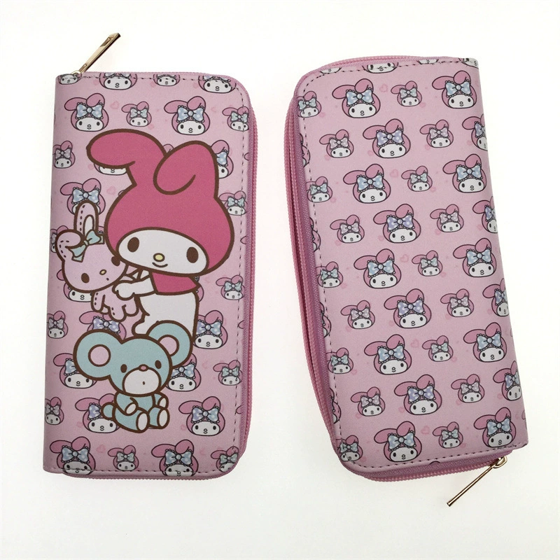 Hello kitty, милый мультяшный свежий кошелек, длинная ручка, маленькая clutch-сумочка