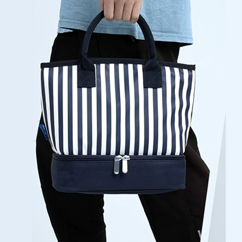 Factory Direct Student портативный двухслойный Теплоизоляционный мешок рабочий портативный обед бенто мешок со льдом с теплоизоляцией риса сумка для ланча