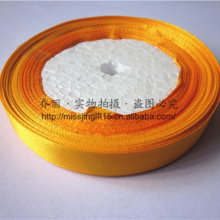 En stock 15MM cinta de poliéster de una sola cara Cinta de regalo Decoración cinta DIY cinta hecha a mano embalaje de la flor image 13
