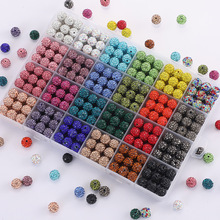 新款热销陶泥点钻球颜色多样香巴拉手工散珠串珠项链饰品配件批发