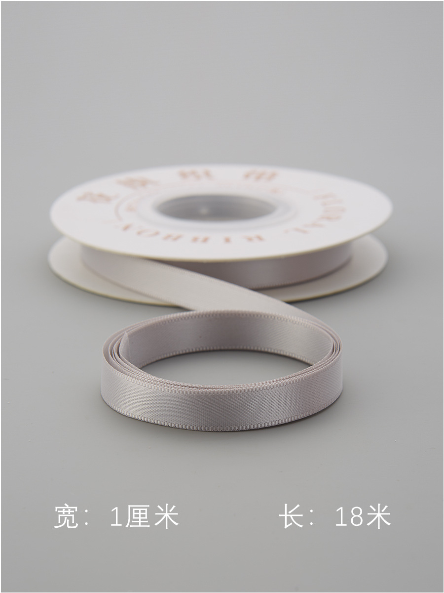 1cm de poliéster personalizado cinta de color sólido flor de regalo de embalaje cinta de impresión de logotipo cinta de impresión