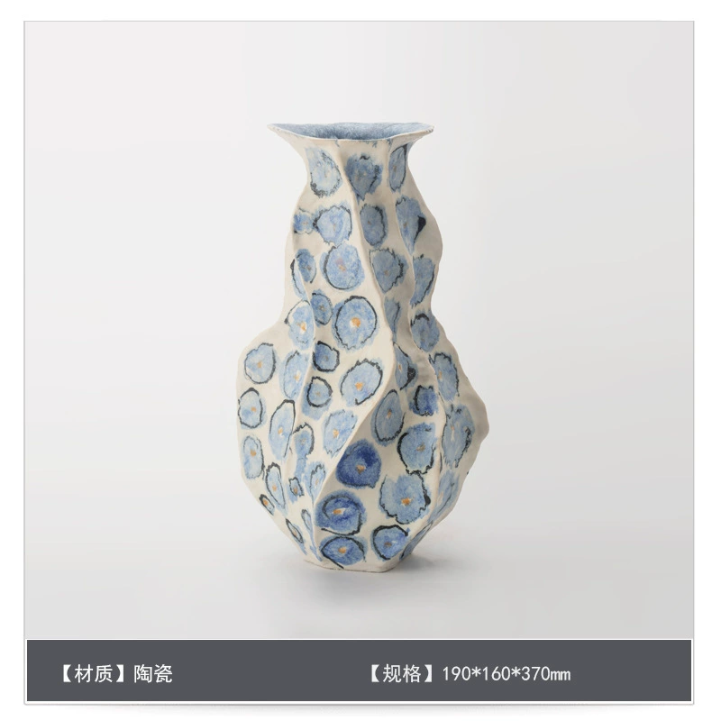 Керамическая ваза высокого класса ручной росписи из Jingdezhen для экспорта через границу, интерьер Б&Б, декор ваби-саби, средневековая флористика
