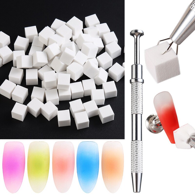 Cross-Border Nail Art Tools Mini Tofu Block Sponge Gel Applicator Sponge Gradient Sponge Box Set Cross-Border Nail Art Tools Mini Tofu Block Sponge Gel Applicator Sponge Gradient Sponge Box Set