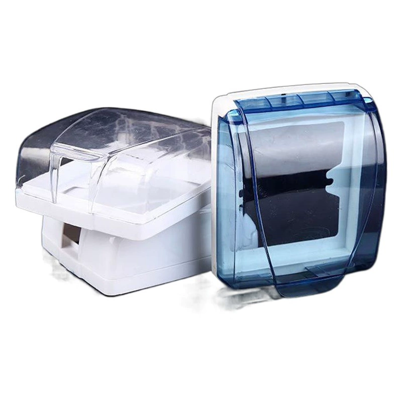 Самодельный настенный выключатель типа PIN 86, брызгозащищенная коробка, пластиковая панель розетки, водонепроницаемая коробка, прозрачная крышка переключателя