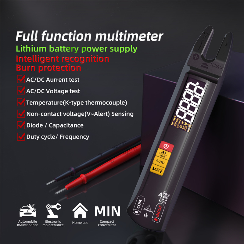 BSIDE高精度钳形电流表U型万用表交直流智能钳型表U1