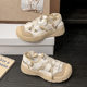 Summer Breathable Versatile New Hollow Beach Sandals White Canvas Shoes Women's Shoes Trendy Ins Style