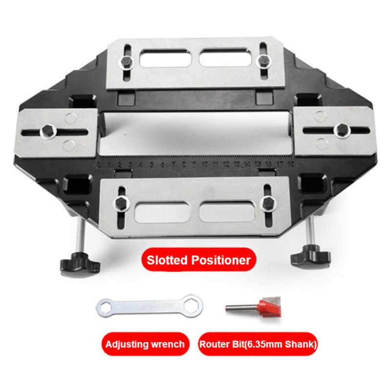 Puerta de madera bisagra agujero abridor bisagra posicionamiento ranurado máquina de perforación cerradura de instalación fija de perforación artefacto herramienta de carpintería