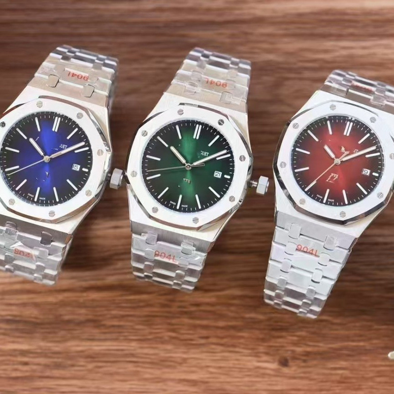 Trendy Internet Sensation Royal Oak Style Ap Fully Automatic Mechanical Watch with Transparent Case, Waterproof, Luminous, Steel Strap, Men's Watch Wholesale Trendy Internet Sensation Royal Oak Style Ap Fully Automatic Mechanical Watch with Transparent Case, Waterproof, Luminous, Steel Strap, Men's Watch Wholesale