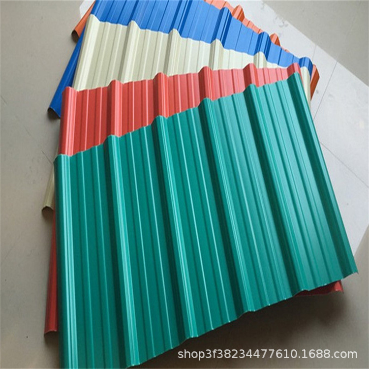 批发彩涂板工地厂房压型板开平彩钢瓦0.4镀锌卷0.3瓦楞板