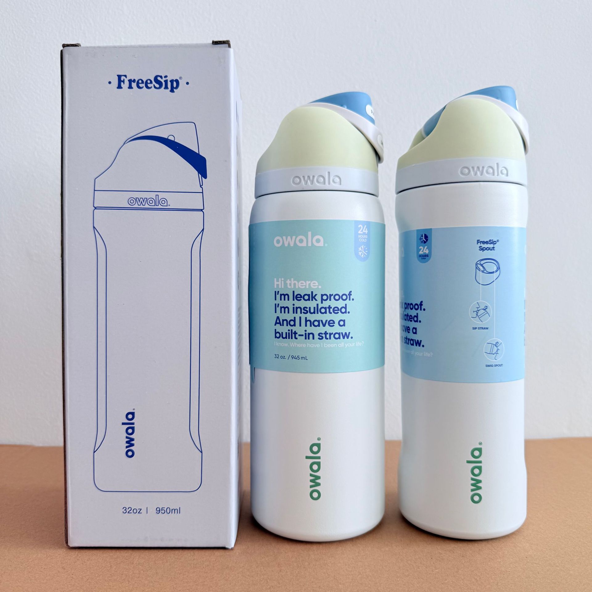 Owala en stock de gran capacidad portátil hervidor de agua al aire libre para hombres tazas de agua caliente de moda para mujeres tazas de fruta deportivas al por mayor