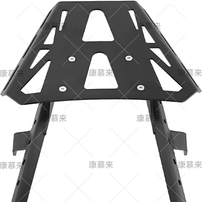 Motorcycle tail modified rear rack luggage box
