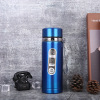 Capacious street handheld sports bottle stainless steel with glass, glass, lifting effect, creative gift