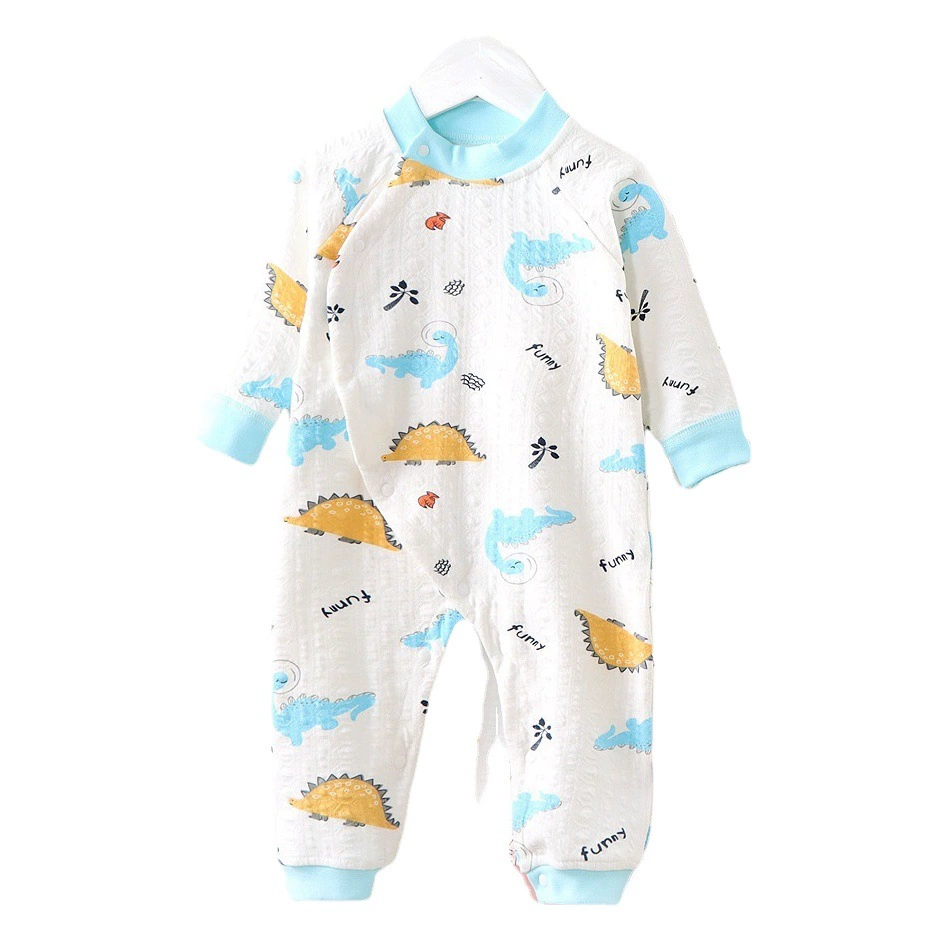 Новый комбинезон для младенцев, класс А, из чистого хлопка, осенне-зимний, для детей 0-2 лет, оптом со склада, повседневная одежда