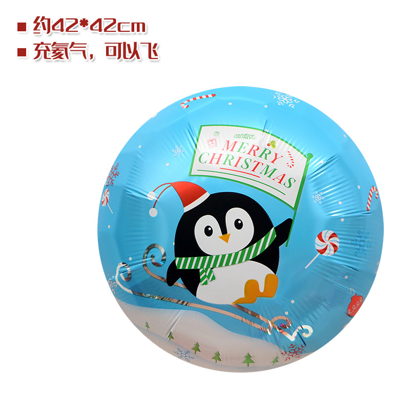 Tienda ventana Decoración Accesorios juguete globo Navidad caramelo muleta ancianos muñeco de nieve árbol de Navidad globo foto