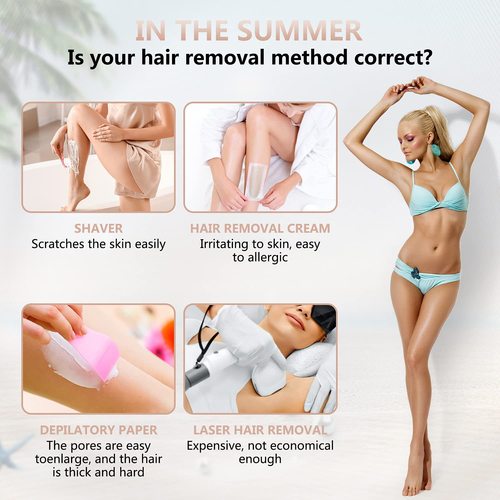 New four-in-one women's shaver USB rechargeable electric shaver for trimming eyebrows, sideburns, nose hair, lip hair and armpit hair