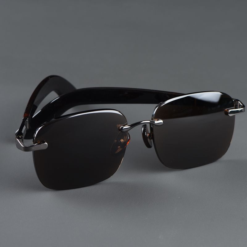 cristal natural gafas de piedra para hombres sin marcos cortados gafas de sol frescas gafas de sol para hombres gafas de piedra venta caliente