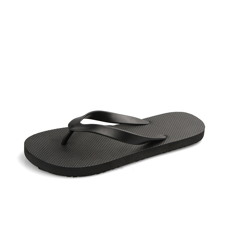 Simple flip-flops men wear fashion casual couples summer non-slip solid color flat heel clip-on beach slippers men