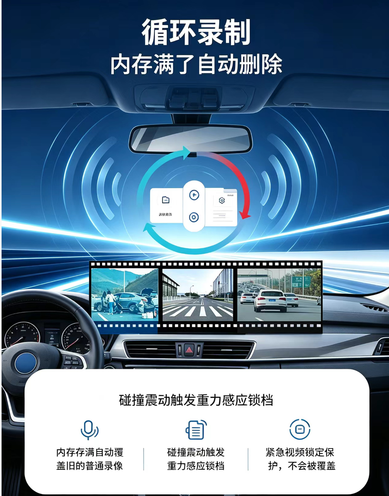 New Taixin 827 HD 1080P Dashcam PCBA Direct Supply for DIY
