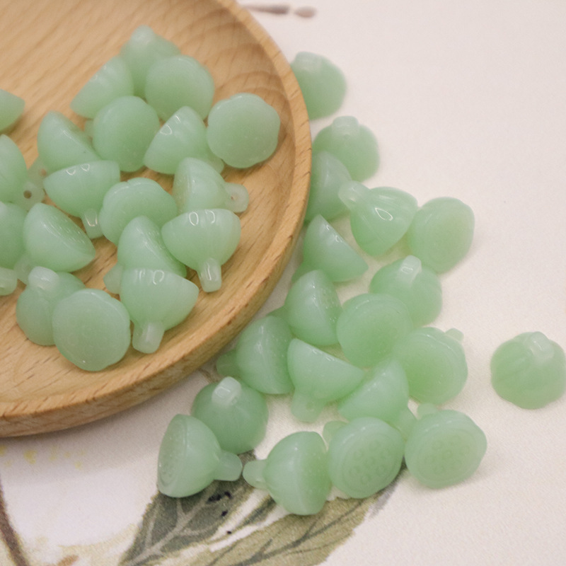 12mm横孔莲蓬琉璃莲散珠子diy古风发簪流苏璎珞头饰制作材料批发