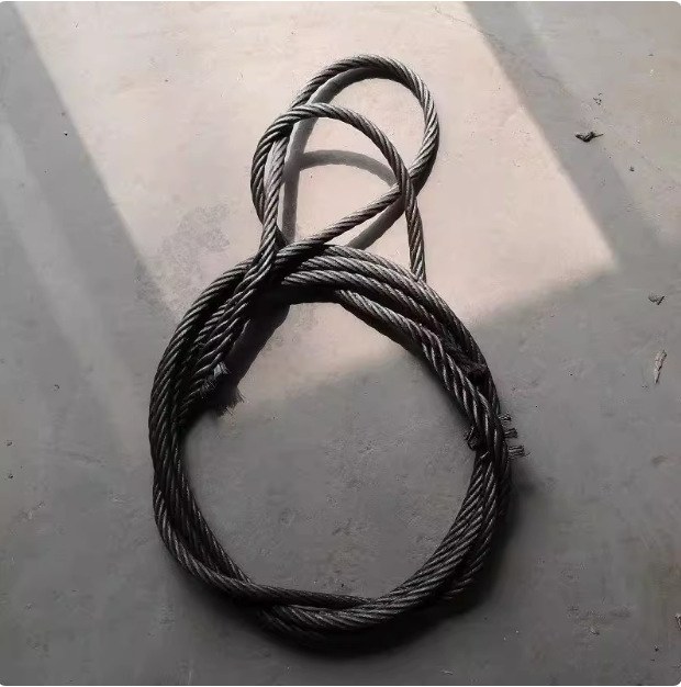 插编钢丝绳起重吊装双扣吊索具编头子起重工具钢丝绳10mm12mm14m|undefined