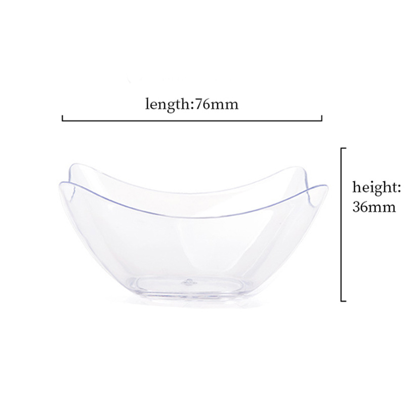 Taza cuadrada puntual Taza redonda Una variedad de tazas de postre Taza de pudín Taza de mousse Plato Cuchara de plástico desechable Amazon