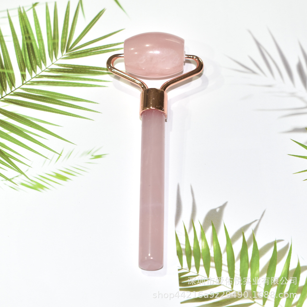 Venta al por mayor tablero de raspado jade rosa cristal dongling jade obsidiana masajeador cara adelgazamiento casa salón de belleza cara lifting