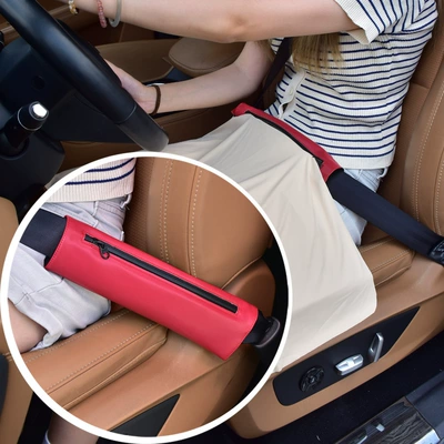 Car Seatbelt Shoulder Protector — Sun shade - bordeaux-red