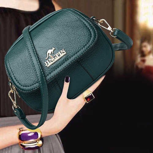 2025 Fashion Small Round Handbag, Stylish and Versatile Three-Layer Shoulder and Crossbody Bag for Women