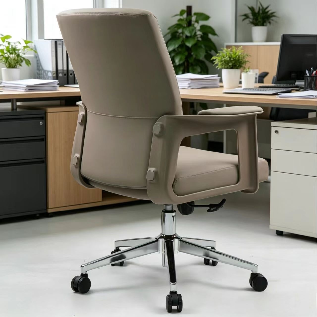 AA swivel office chair, waist-protecting study chair, breathable leather chair, conference chair, home study chair, executive chair