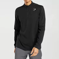 Gymshark arrival zip long sleeve Фитнес-спорт Быстстстстежка с длинным рукавом и воротником-молнией для мужчин