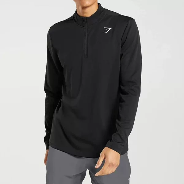 Arrival Zip Long Sleeve Fitness Sports Quick-Drying Long-Sleeved Stand-Up Collar Zipper Men's