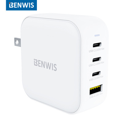 BENWIS适用苹果华为小米PD100W氮化镓充电器大头快充电源适配器UL