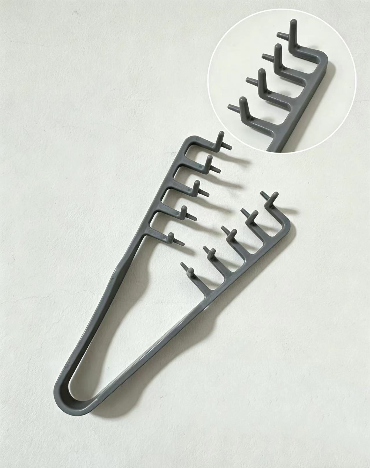 Peine de cola puntiaguda de zona de peinado de disco, fibra de carbono, antiestática, resistencia a altas temperaturas, dientes densos, peluquería profesional