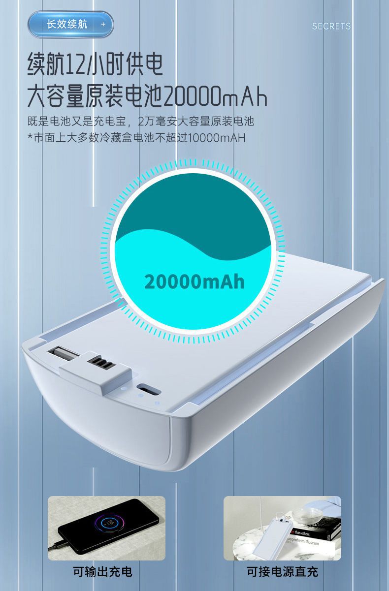 Refrigerator Box for Insulin, Portable Medicine Special Rechargeable Battery, Portable Car Mini Refrigerator