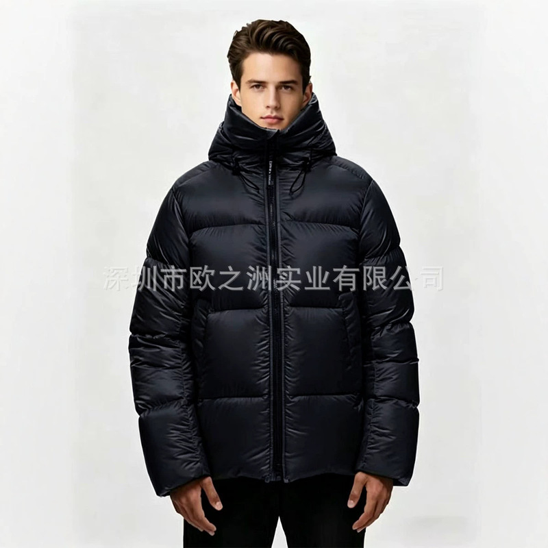 Palm Moose Men Hooded Crofton Puffer Jacket Men's Black Label down Jacket