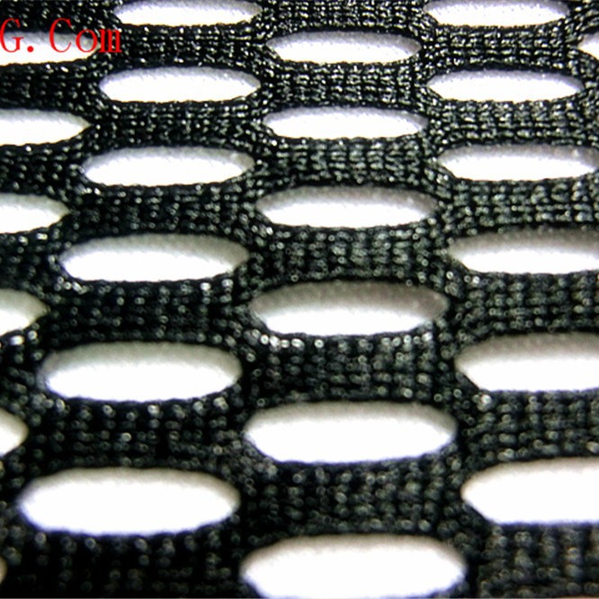 椭圆型弹力透气网眼布 防火防静电氨纶弹力网布 时尚服装透视网布