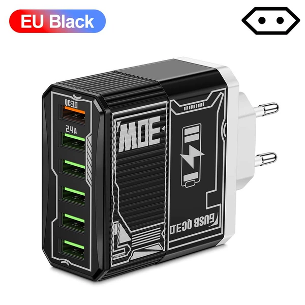 BK304, 6 портов, EU, Чёрный