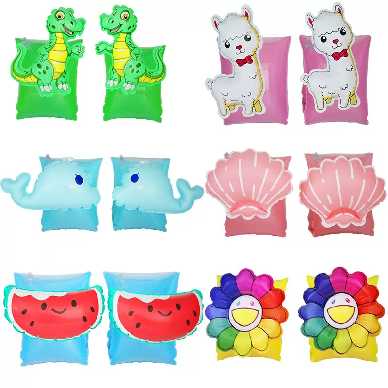 现货供应pvc游泳水袖儿童火鸟手臂圈螃蟹浮圈浮力水袖批发