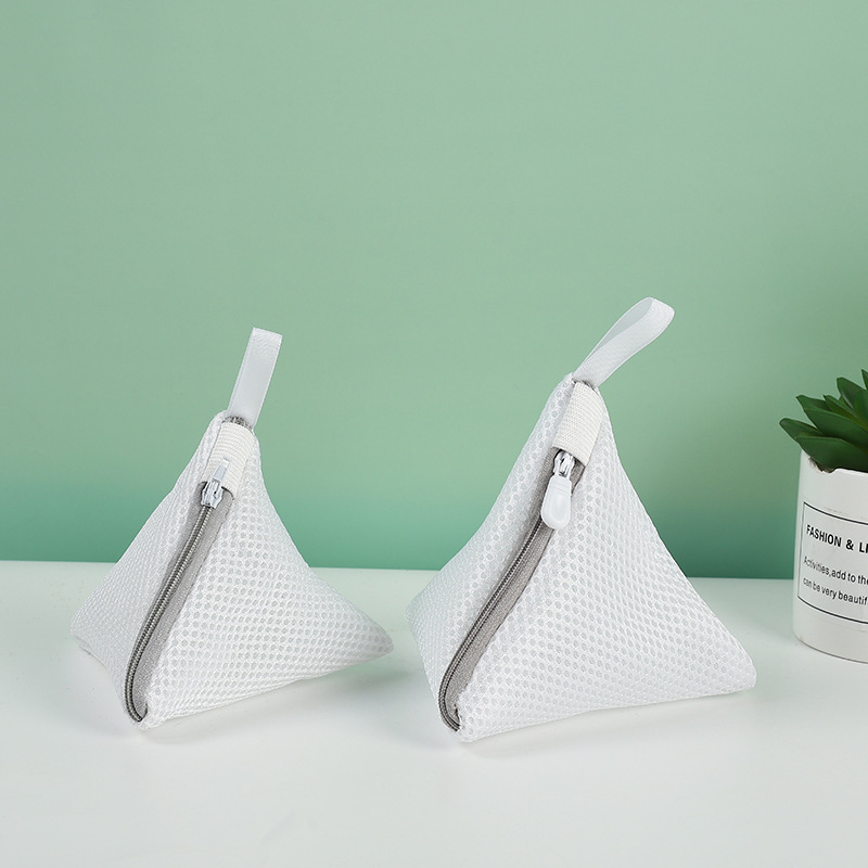 다크 그레이 지퍼 트라이앵글 14cm*15cm