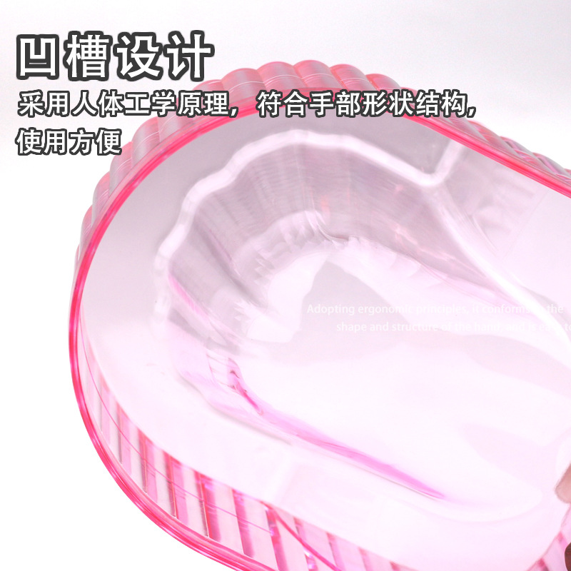 Herramientas de uñas para productos de limpieza de piel muerta software de cuenco de cuidado de uñas de mano acrílico cuerno cuenco de remojo al por mayor