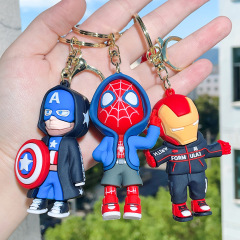 漫威アメリカ隊長のスパイダーマンのアイアンマンのキーホルダー
