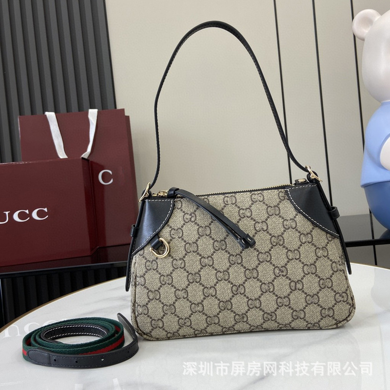 New Gucci Emblem Series Small Shoulder Bag, Single Shoulder Crossbody Bag for Women, Double Shoulder Strap Underarm Bag New Gucci Emblem Series Small Shoulder Bag, Single Shoulder Crossbody Bag for Women, Double Shoulder Strap Underarm Bag
