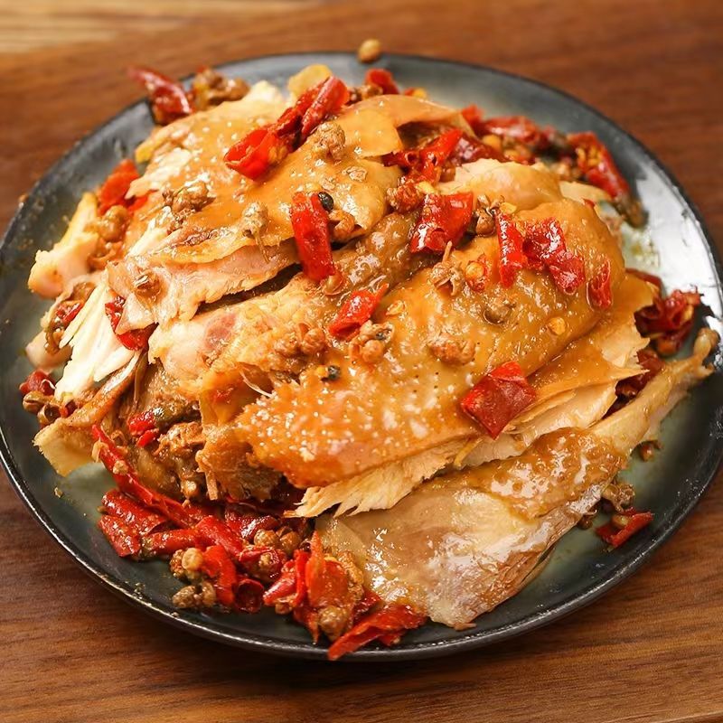 椒麻鸡整只即食正宗四川特产麻椒鸡手撕真空熟食河南藤椒烧鸡零食-阿里巴巴